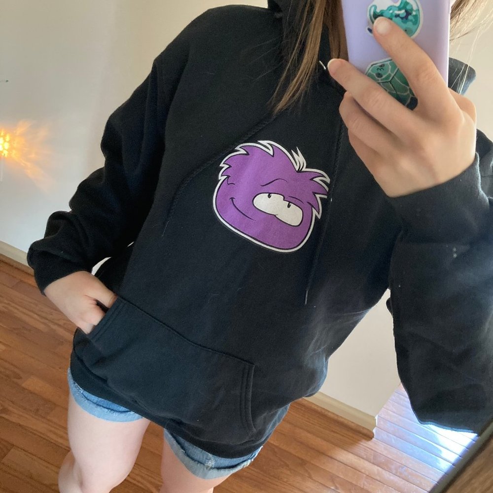 Club Penguin Hoodie Purple Puffle